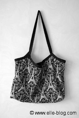 Sac WE tote motif Tour Eiffel