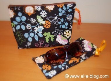 Grande trousse fourre tout et tui  lunettes