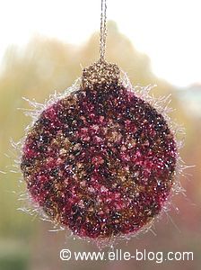 Boule de Nol au crochet