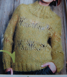 Pull en Kid Mohair tir du catalogue Tendances Hiver 2007/2008 Phildar